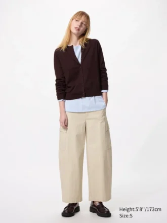 Pantalones cargo de corte recto para mujer