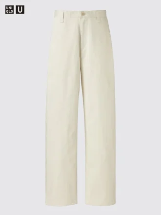 Pantalones chinos anchos para hombre | Talla alta
