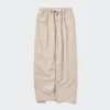Pantalones cómodos de mezcla de lino para mujer Pantalones cómodos de mezcla de lino para mujer