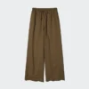 Pantalones cómodos de mezcla de lino para mujer Pantalones cómodos de mezcla de lino para mujer