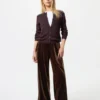 Pantalones cómodos de terciopelo suave para mujer