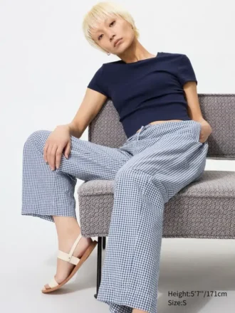 Pantalones cómodos para mujer | Cuadros vichy