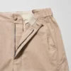 Pantalones cónicos de lino y algodón para mujer