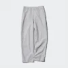 Pantalones cónicos de lino y algodón para mujer | A rayas