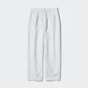 Pantalones cónicos de lino y algodón para mujer | A rayas