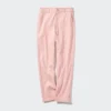 Pantalones cónicos de lino y algodón para mujer | Talla alta
