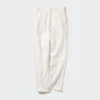 Pantalones cónicos de lino y algodón para mujer | Talla alta