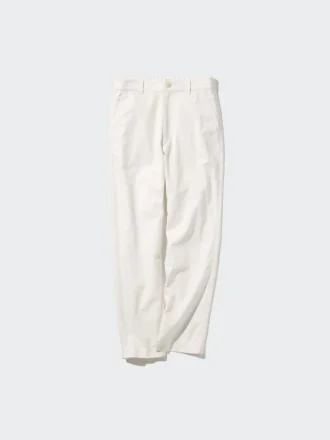 Pantalones cónicos de lino y algodón para mujer | Talla alta