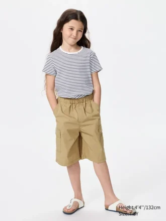 Pantalones cortos cargo holgados para niño