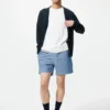 Pantalones cortos cómodos de mezcla de lino para hombre | 12,7 cm Pantalones cortos cómodos de mezcla de lino para hombre | 12,7 cm