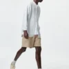 Pantalones cortos cómodos de mezcla de lino para hombre | 12,7 cm Pantalones cortos cómodos de mezcla de lino para hombre | 12,7 cm