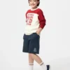Pantalones cortos de algodón AIRism para niños | Estampado