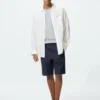 Pantalones cortos de mezcla de lino para hombre | 24 cm Pantalones cortos de mezcla de lino para hombre | 24 cm