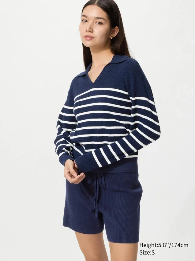 Pantalones cortos de punto acanalado lavables para mujer Pantalones cortos de punto acanalado lavables para mujer