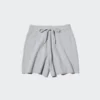 Pantalones cortos de punto acanalado lavables para mujer Pantalones cortos de punto acanalado lavables para mujer