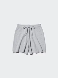 Pantalones cortos de punto acanalado lavables para mujer Pantalones cortos de punto acanalado lavables para mujer