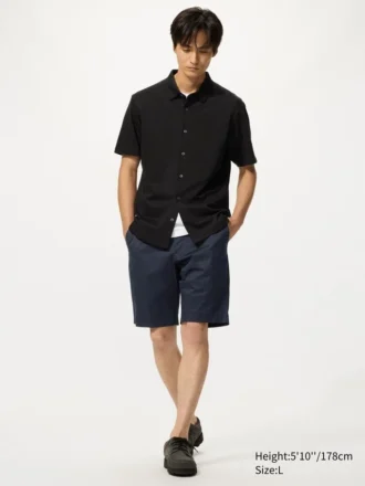 Pantalones cortos elásticos ajustados para hombre | 23 cm