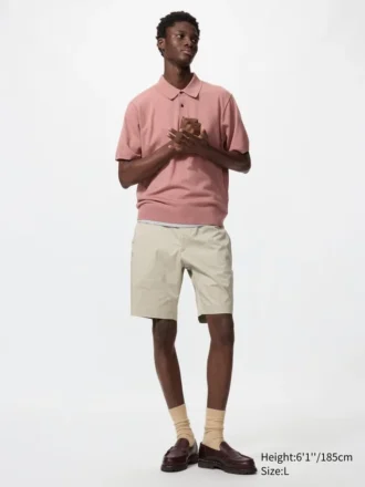 Pantalones cortos elásticos ajustados para hombre | 23 cm