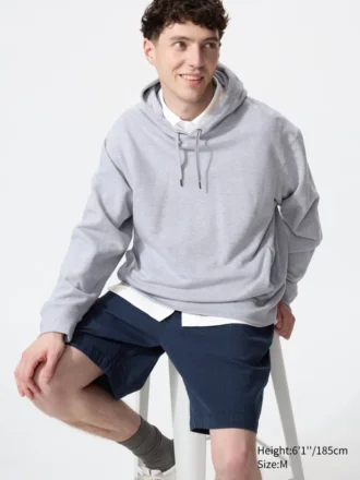 Pantalones cortos elásticos para hombre | Seersucker | 20 cm