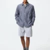 Pantalones cortos elásticos para hombre | Seersucker | 20 cm Pantalones cortos elásticos para hombre | Seersucker | 20 cm
