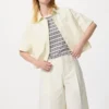 Pantalones cortos largos plisados de jersey para mujer Pantalones cortos largos plisados de jersey para mujer