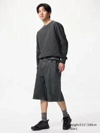 Pantalones cortos vaqueros unisex | 33 cm