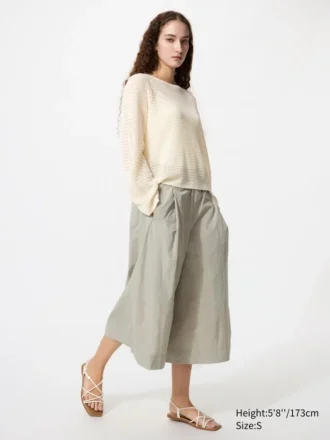 Pantalones culotte de nailon para mujer