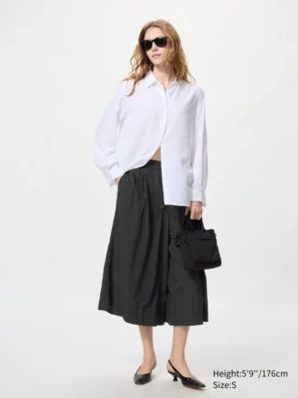 Pantalones culotte de nailon para mujer