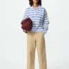 Pantalones de algodón holgados hasta el tobillo para mujer Pantalones de algodón holgados hasta el tobillo para mujer