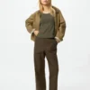 Pantalones de algodón holgados hasta el tobillo para mujer Pantalones de algodón holgados hasta el tobillo para mujer