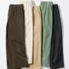Pantalones de algodón holgados hasta el tobillo para mujer