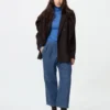 Pantalones de algodón holgados hasta el tobillo para mujer | Denim