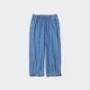 Pantalones de algodón holgados hasta el tobillo para mujer | Denim