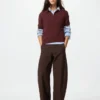 Pantalones de jersey de corte acampanado para mujer