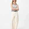 Pantalones de jersey de corte acampanado para mujer