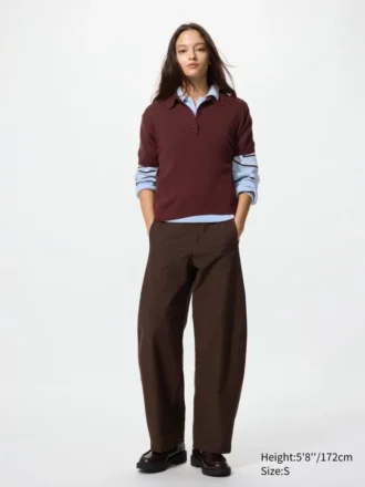 Pantalones de jersey de corte acampanado para mujer