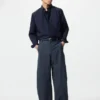 Pantalones de jersey de corte acampanado para mujer
