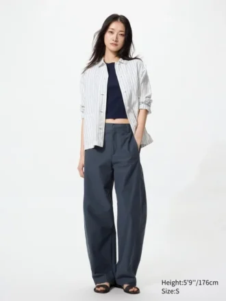 Pantalones de jersey de corte acampanado para mujer | Talla alta