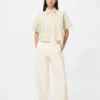 Pantalones de jersey de corte acampanado para mujer | Talla alta