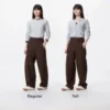 Pantalones de jersey de corte acampanado para mujer