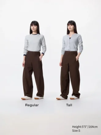 Pantalones de jersey de corte acampanado para mujer | Talla alta