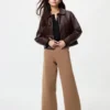 Pantalones de mujer lavables con canalé milanés Pantalones de mujer lavables con canalé milanés
