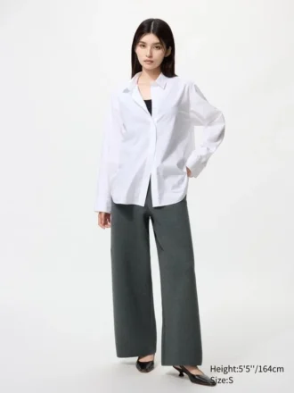 Pantalones de mujer lavables con canalé milanés