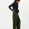 Pantalones de pana de corte recto para mujer