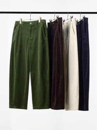 Pantalones de pana de corte recto para mujer