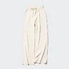 Pantalones de punto acanalado lavables para mujer