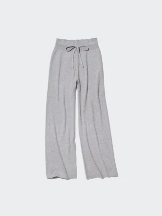 Pantalones de punto acanalado lavables para mujer