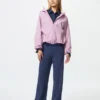 Pantalones de punto trenzado lavables para mujer