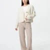 Pantalones de punto trenzado lavables para mujer Pantalones de punto trenzado lavables para mujer