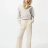 Pantalones de punto trenzado lavables para mujer